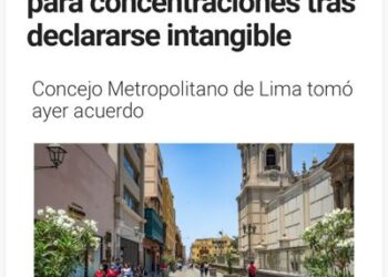 Porky Racista y Clasista Declara Intangible el Centro de Lima ¡Quiere Más Muertos el Alcalde!