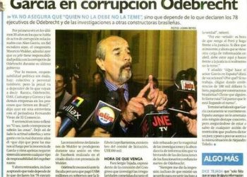Perú: M. Mulder del apra  es acusado de recibir dinero sucio de brasileños de Odebrecht entre el 2005 al 2011.