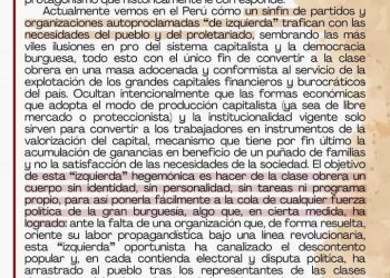 Perú: Alerta ante los electoreros