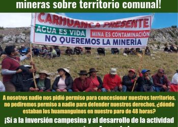 Perú: PARO regional 21-22-23 Mayo