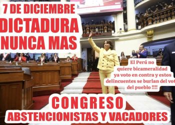 Perú: Dictadura debe ser remecida el 7 de diciembre, a un año del golpe de estado contra el presidente Pedro Castillo.