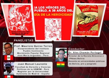 Perú: Hoy miércoles 19 de junio, desde las 7 pm., debate sobre 38 años del genocidio de los penales