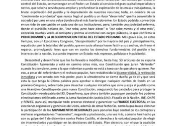 Perú: 25 y 26 de julio, lucha antigolpista en regiones convoca el CNUL.