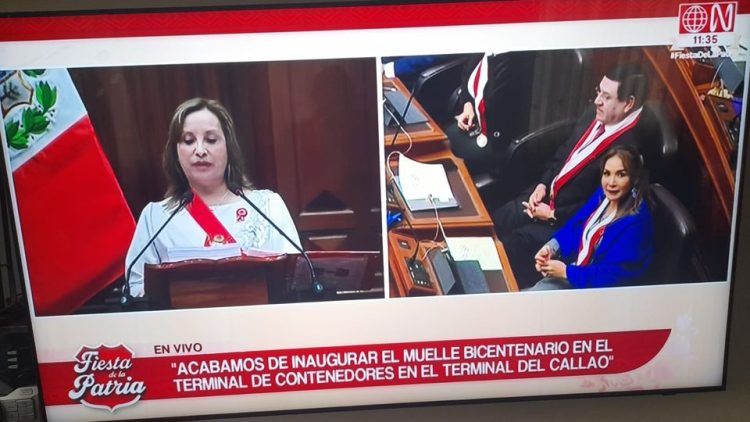 Perú: Sigue maquillaje sobre el PBI de jefa de la dictadura en mensaje del 28 de julio