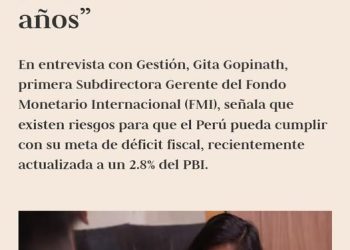 Perú: 2.5% de PBI, según Fondo Monetario Internacional confirma engaños del BCR y MEF sobre PBI.