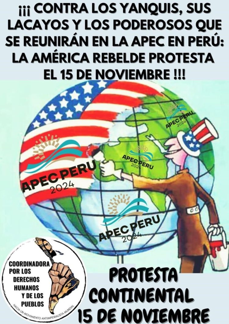 Perú: Protesta continental contra Cumbre APEC el 15 de Noviembre