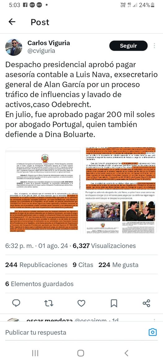 Perú: Ley servir 30057 permite este tipo de robos de dinero público.