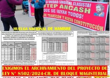 Perú: Sin pena ni gloria revisionistas del CEN SUTEP mandan al sacrificio a sus raleadas bases