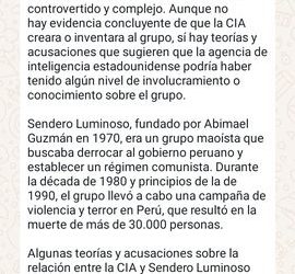 Perú: La CIA, el PCP y la lucha armada, según la inteligencia artificial