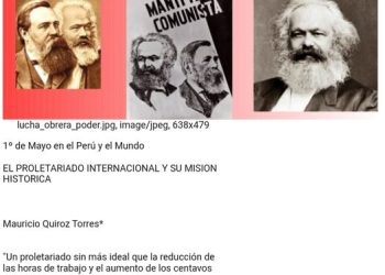 Perú: Porque el proletariado es la clase que salvará a la humanidad