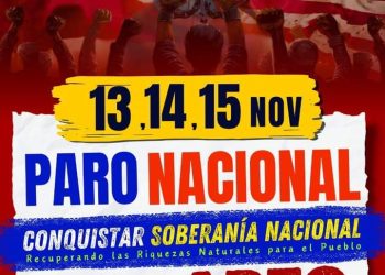 Perú: 𝟭𝟯, 𝟭𝟰, 𝟭𝟱 𝗡ov., 𝗣aro Nacional