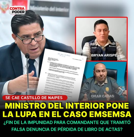 Peru: Ministro del Interior pone la lupa sobre Comisario que favorecio a mafia en empresa EMSEMSA de Paramonga