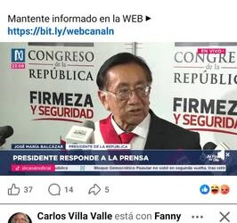 PERU: Balcazar responde a un nuevo pacto en la dictadura parlamentaria y hará un régimen de cogobierno continuista al golpe del 7-12-22