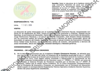 Perú: 6 años de cárcel para Elmer Cuba y J. Chang por incumplir ley 32581