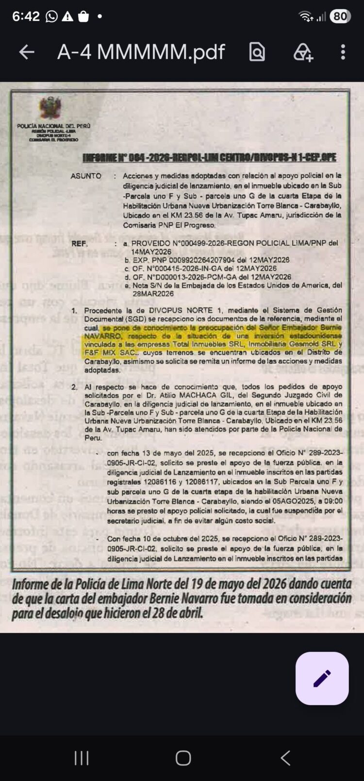 Perú: porque Canciller y MININTER no son interpelados por intromisión de embajador EEUU